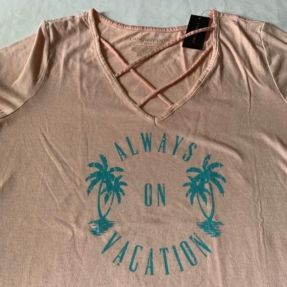 Lane Bryant NWT Always On Vacation Tee - Picture 3 of 4